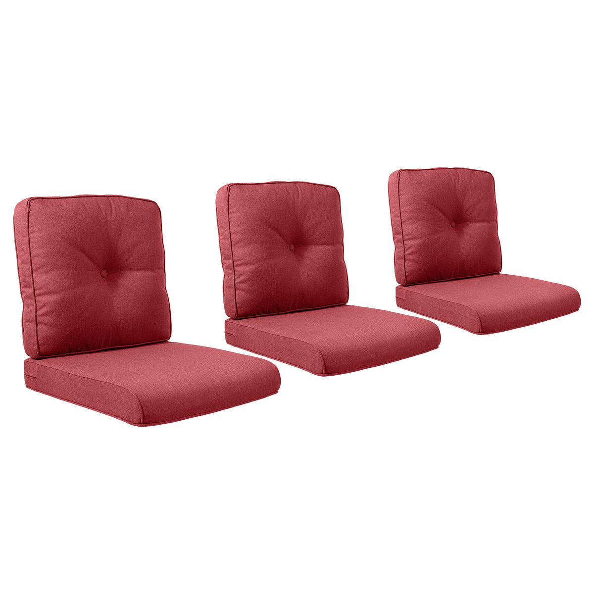 POCASSY Patio Furniture Cushions Set, 22.5"*22.5" Outdoor Cushion for Patio Furniture, Water Resistant, Fade Resistant, Deep Seat Seat and Back Cushion for Chair, Sofa, and Couch