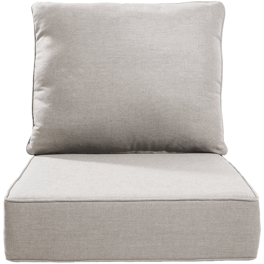 POCASSY 6" Thick Outdoor Chair Cushions Set of 2, Outdoor Cushions for Patio Furniture, Deep Seat and High Back Cushion for Patio Rocking Dining Chair and Couch