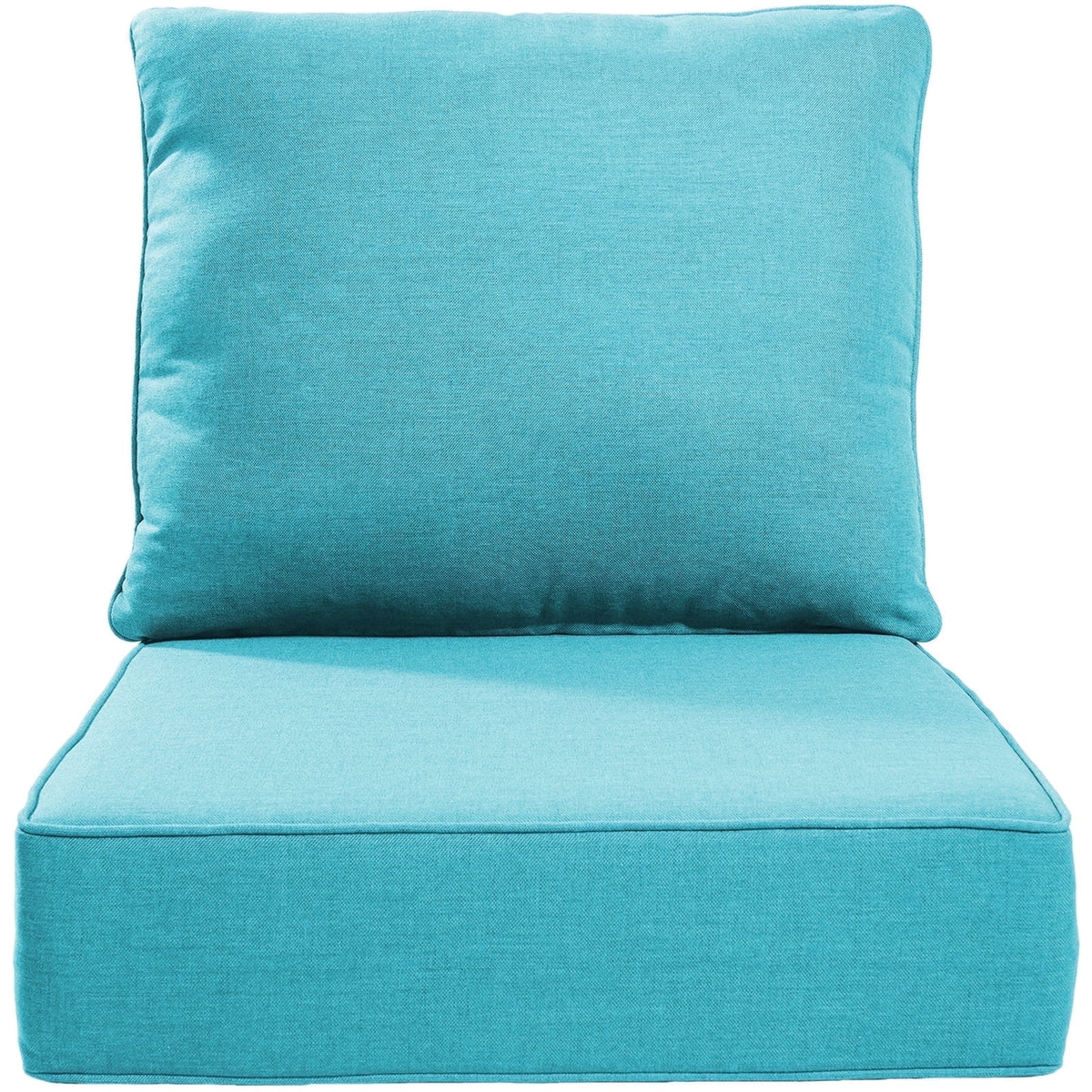 POCASSY 6" Thick Outdoor Chair Cushions Set of 2, Outdoor Cushions for Patio Furniture, Deep Seat and High Back Cushion for Patio Rocking Dining Chair and Couch
