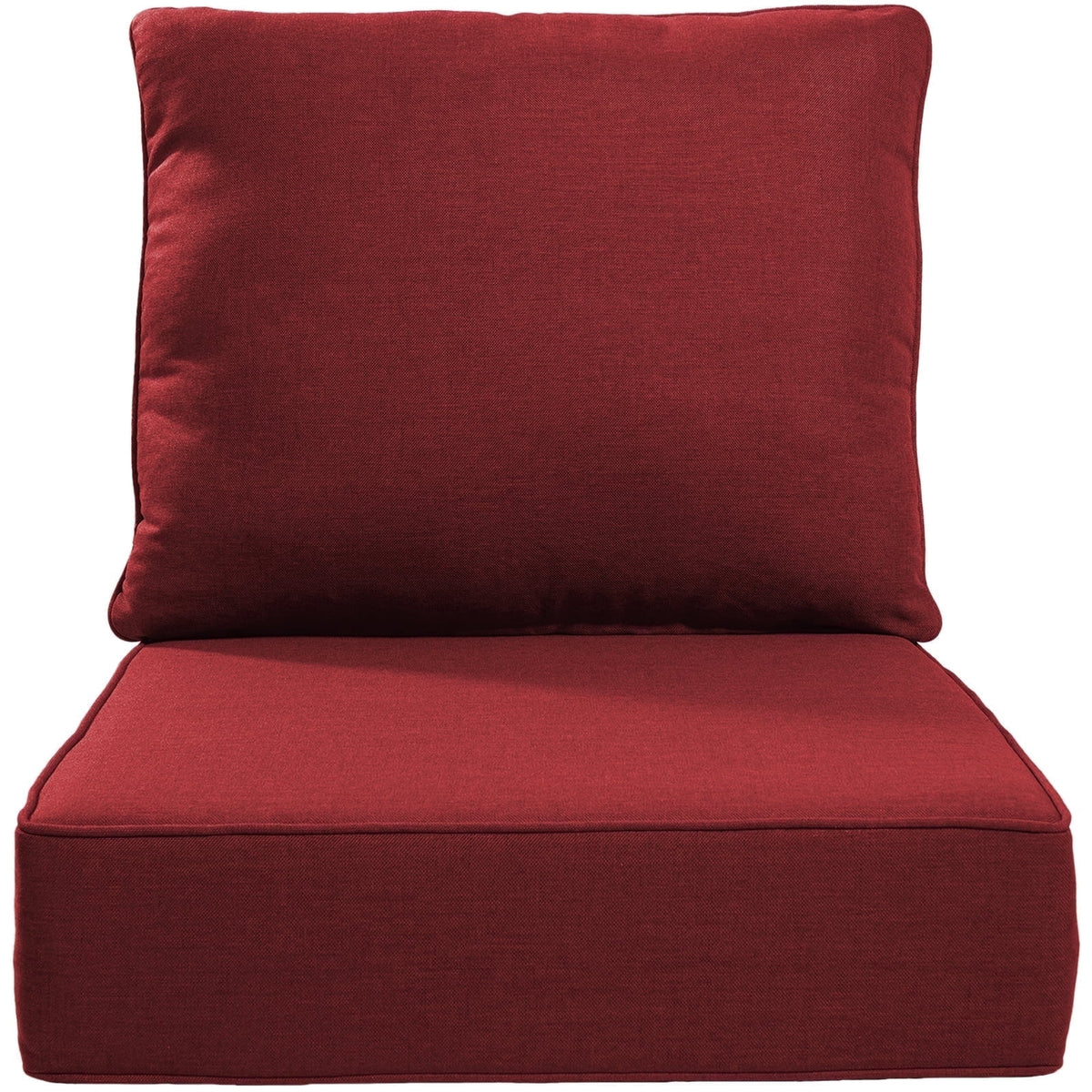 POCASSY 6" Thick Outdoor Chair Cushions Set of 2, Outdoor Cushions for Patio Furniture, Deep Seat and High Back Cushion for Patio Rocking Dining Chair and Couch
