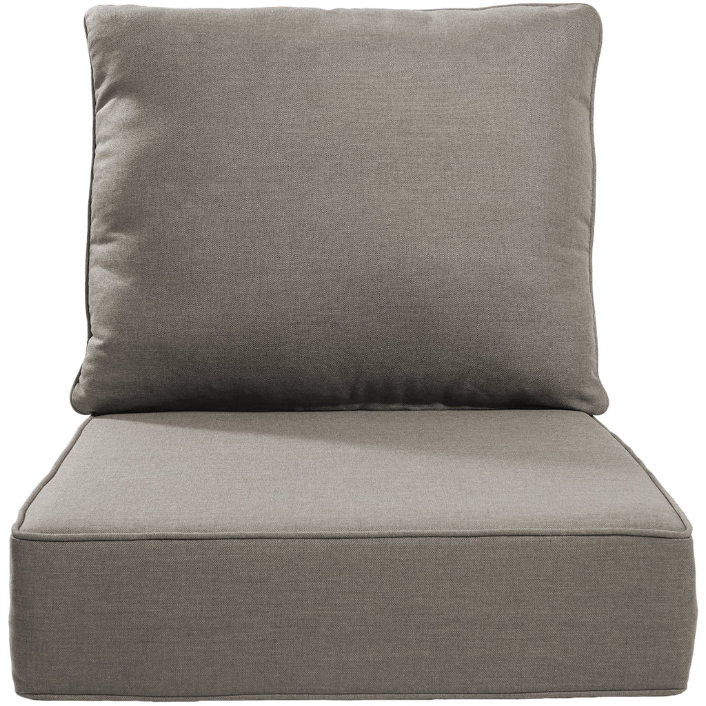 POCASSY 6" Thick Outdoor Chair Cushions Set of 2, Outdoor Cushions for Patio Furniture, Deep Seat and High Back Cushion for Patio Rocking Dining Chair and Couch