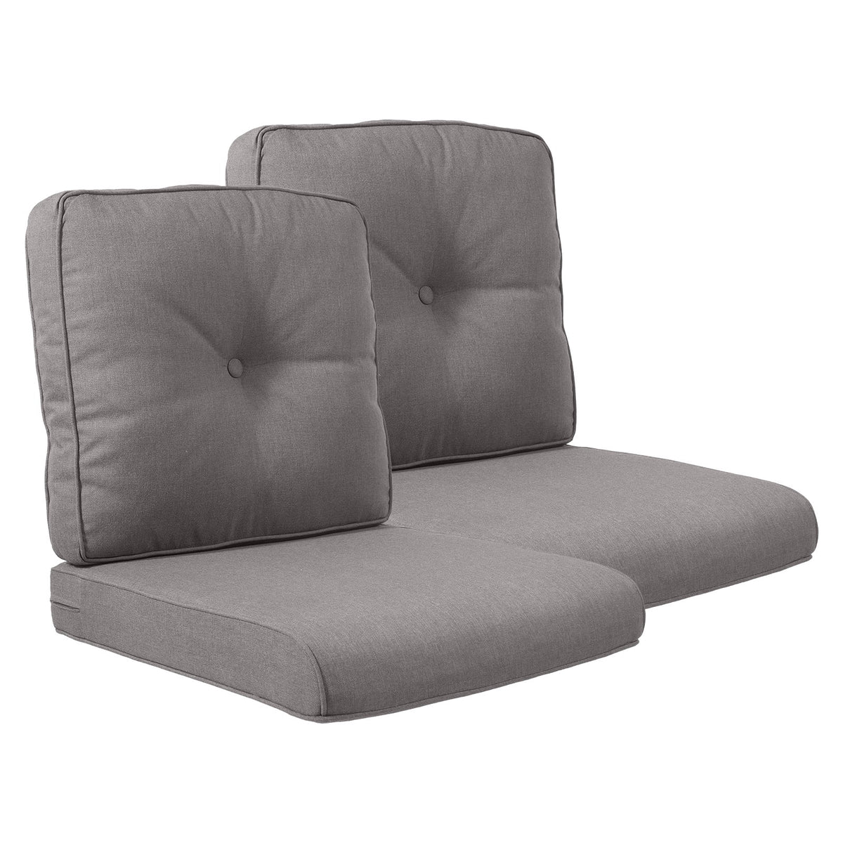 POCASSY Patio Furniture Cushions Set, 22.5"*22.5" Outdoor Cushion for Patio Furniture, Water Resistant, Fade Resistant, Deep Seat Seat and Back Cushion for Chair, Sofa, and Couch