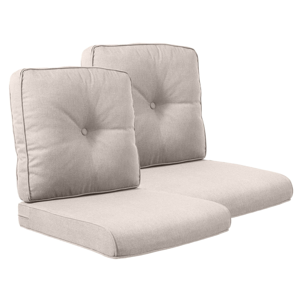 POCASSY Patio Furniture Cushions Set, 22.5"*22.5" Outdoor Cushion for Patio Furniture, Water Resistant, Fade Resistant, Deep Seat Seat and Back Cushion for Chair, Sofa, and Couch