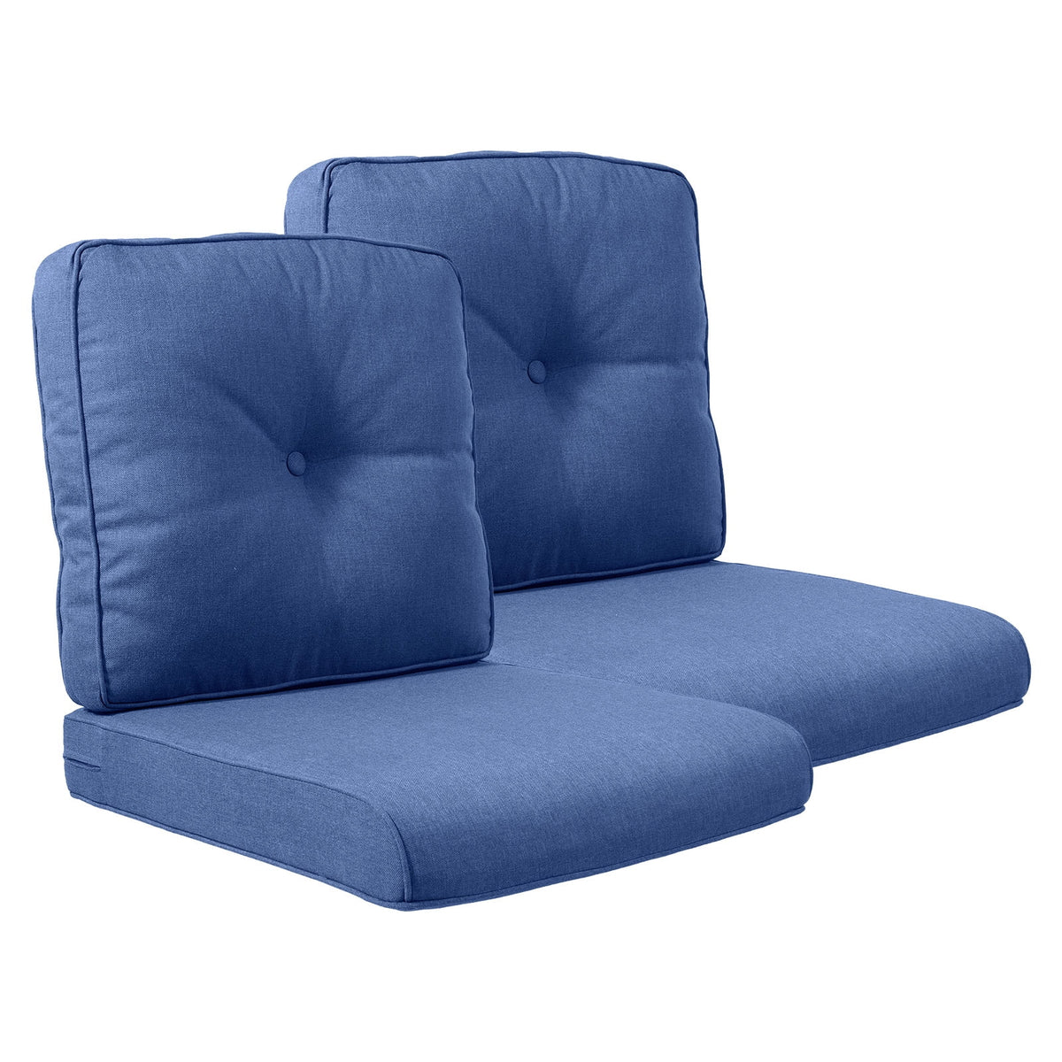 POCASSY Patio Furniture Cushions Set, 22.5"*22.5" Outdoor Cushion for Patio Furniture, Water Resistant, Fade Resistant, Deep Seat Seat and Back Cushion for Chair, Sofa, and Couch