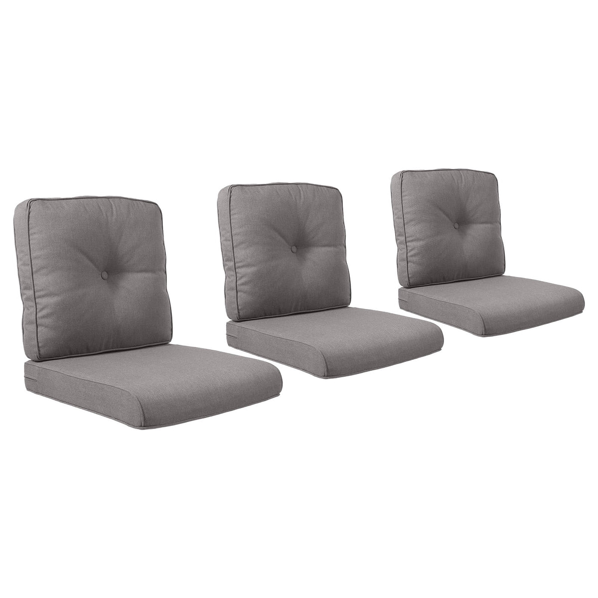 POCASSY Patio Furniture Cushions Set, 22.5"*22.5" Outdoor Cushion for Patio Furniture, Water Resistant, Fade Resistant, Deep Seat Seat and Back Cushion for Chair, Sofa, and Couch