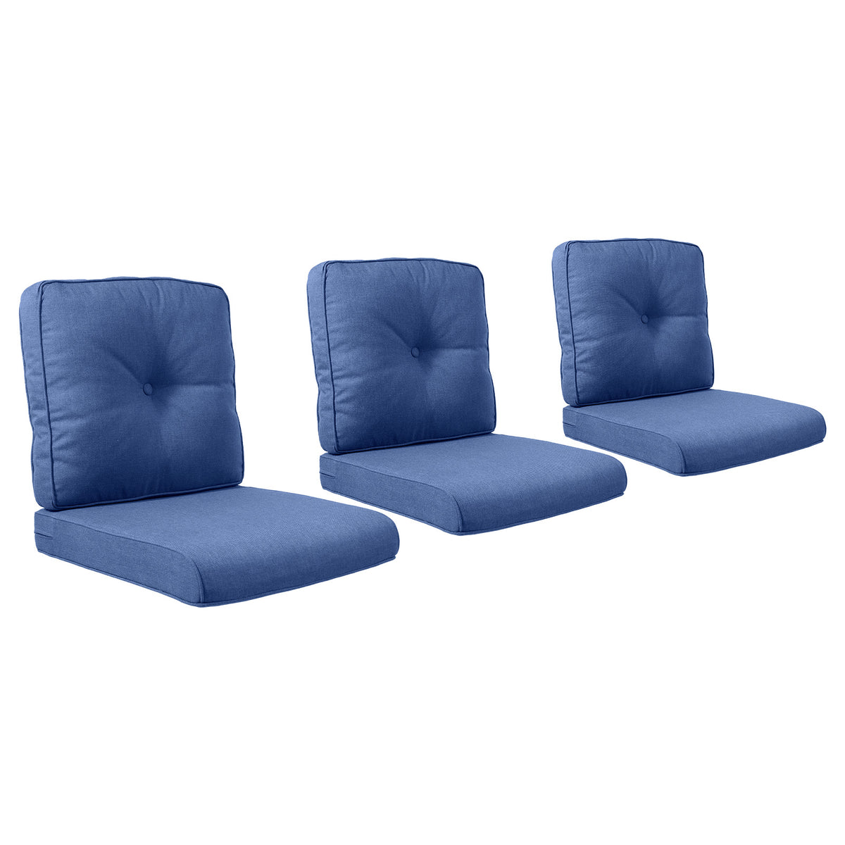 POCASSY Patio Furniture Cushions Set, 22.5"*22.5" Outdoor Cushion for Patio Furniture, Water Resistant, Fade Resistant, Deep Seat Seat and Back Cushion for Chair, Sofa, and Couch